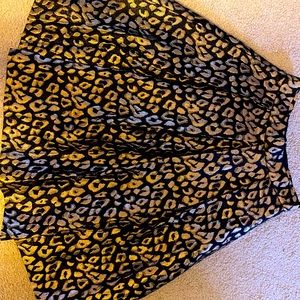 Eliza J Animal Print Skirt, Size 2